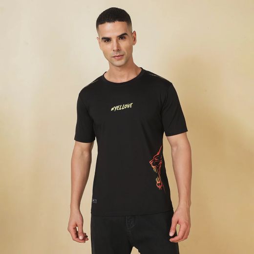 BLACK ROUND NECK JERSEY