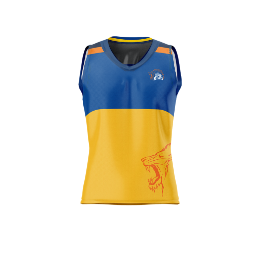 CSK GYM WEAR - YELLOW SLEEVELESS 